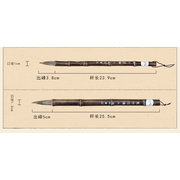 BRM004 water badger hair writing brush black bamboo for big standard script