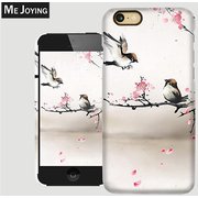 mobile phone shell of  two birds singing in the tree