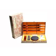 SET003 hardcover calligraphy set the “scholar′s four jewels” (writing brush, ink stick, ink slab and paper