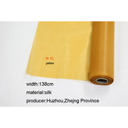 SLK007 1 Meter of Chinese Processed Silk for Painting or Calligraphy yellow width 138cm